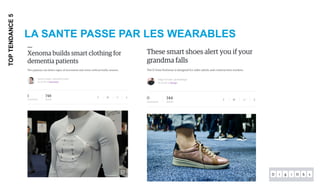 LA SANTE PASSE PAR LES WEARABLES
TOPTENDANCE5
 