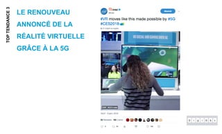 LE RENOUVEAU
ANNONCÉ DE LA
RÉALITÉ VIRTUELLE
GRÂCE À LA 5G
TOPTENDANCE3
 