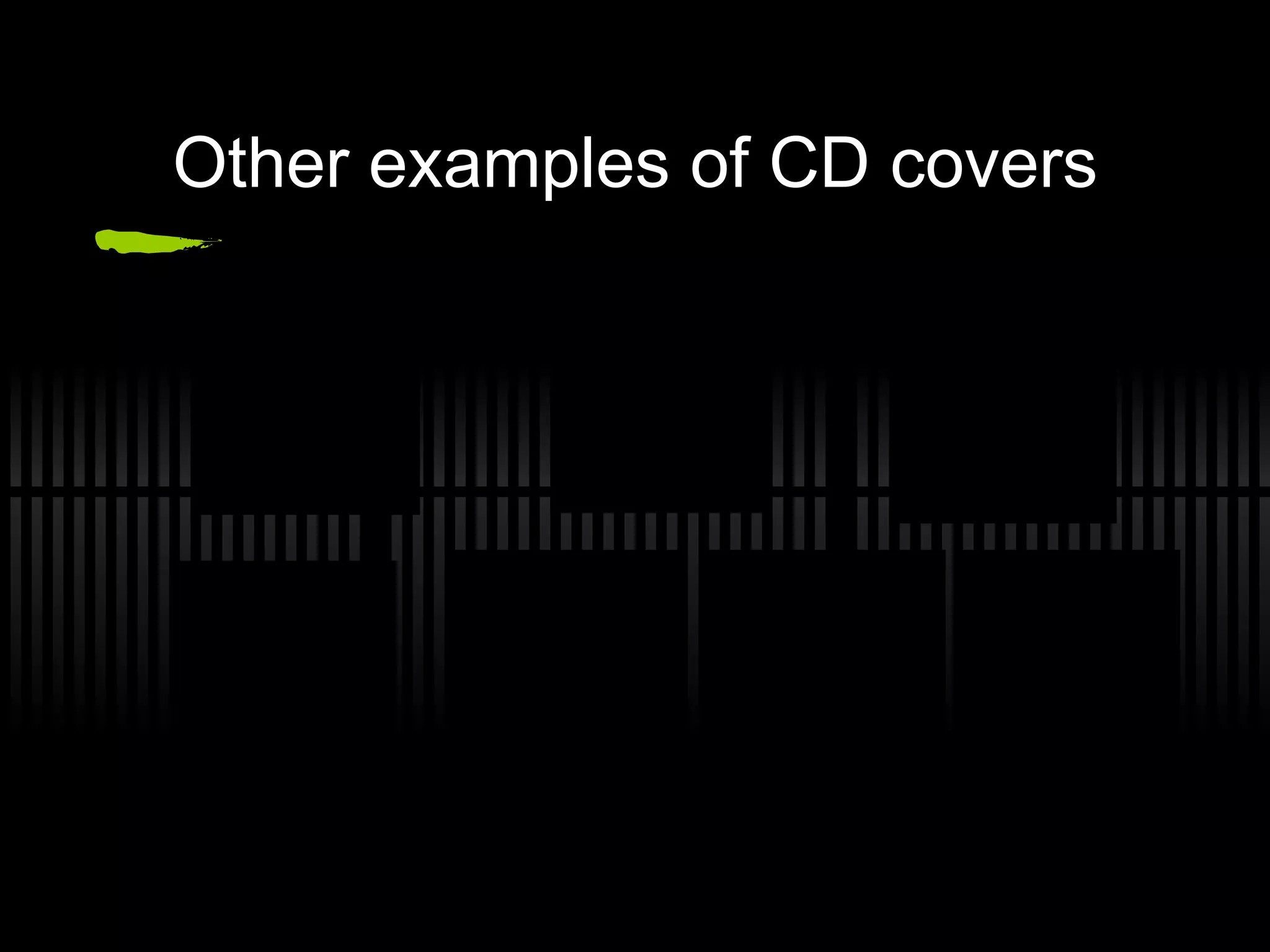 Other examples of CD covers 