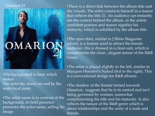 Marques Houston is also communicating with the audience through looking directly towards the camera, specifically the female audience.