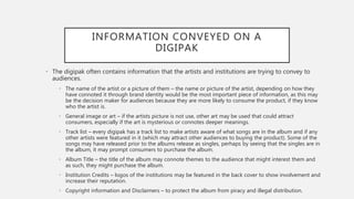 Digipak - Information and Conventions | PPTX