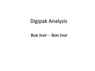 Digipak analysis 5