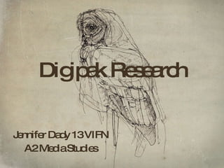Digipak Research Jennifer Dady 13 VIFN A2 Media Studies 