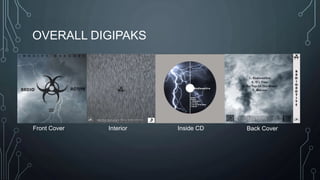 OVERALL DIGIPAKS 
Front Cover Interior Inside CD Back Cover 
 