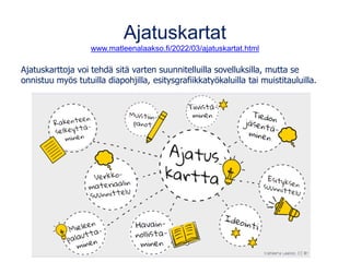 Sähköiset kyselyt ja kokeet
www.matleenalaakso.fi/p/sahkoiset-kokeet.html (vastaajamäärät open ilmaisversiolla)
• Microsof...