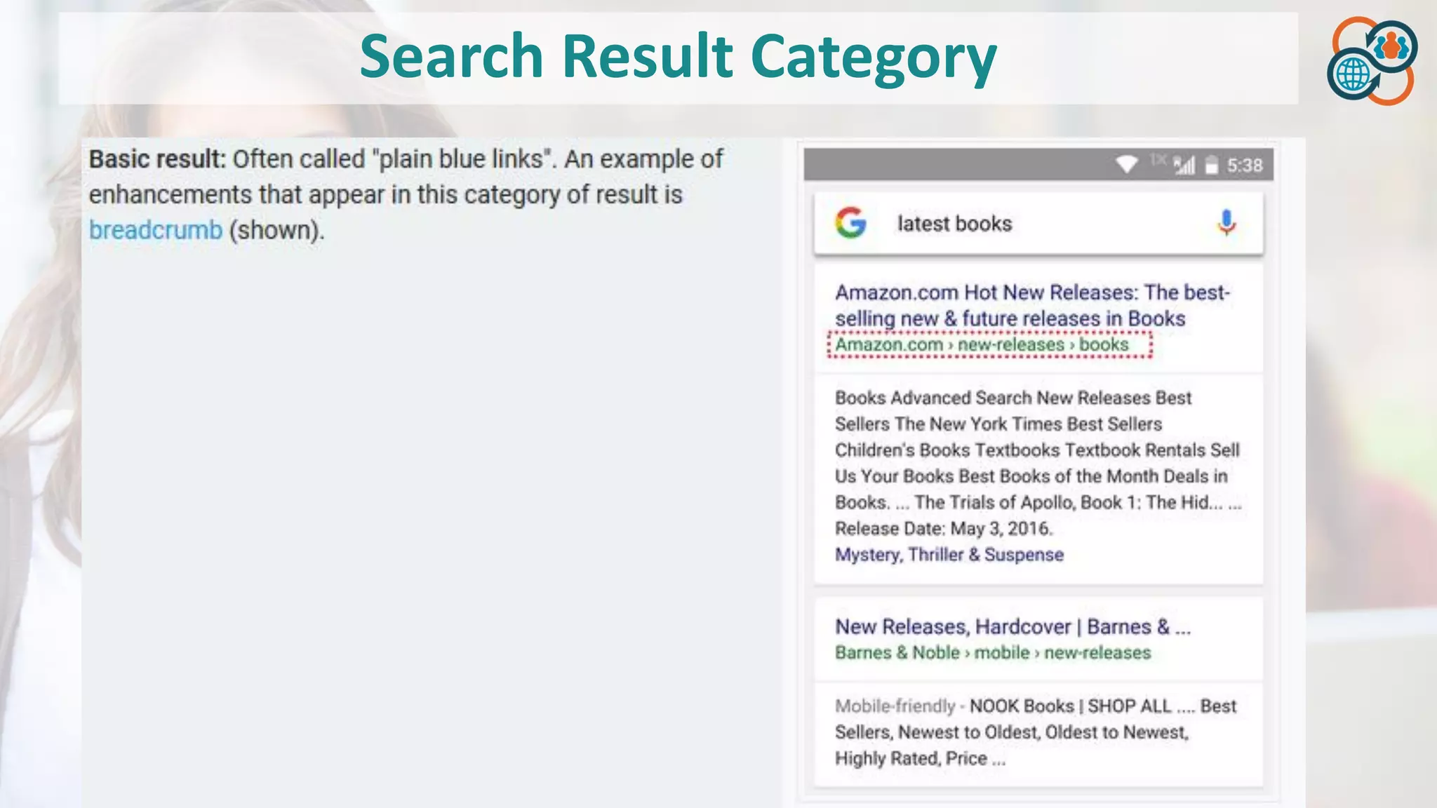 Search Result Category
 