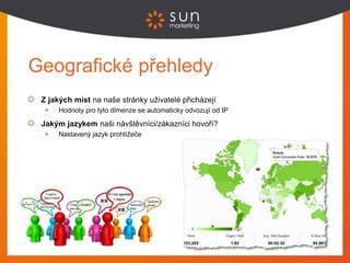 Úkol 6
Zjistěte, jaké procento uživatelů z České republiky mělo za
posledních 30 dní nastavený jazyk prohlížeče na „en-us“?
 