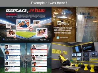 Exemple : I was there !
 