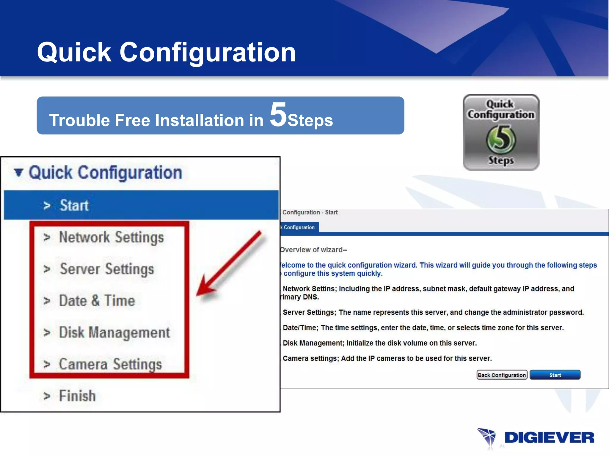 Quick Configuration

Trouble Free Installation in   5Steps
 