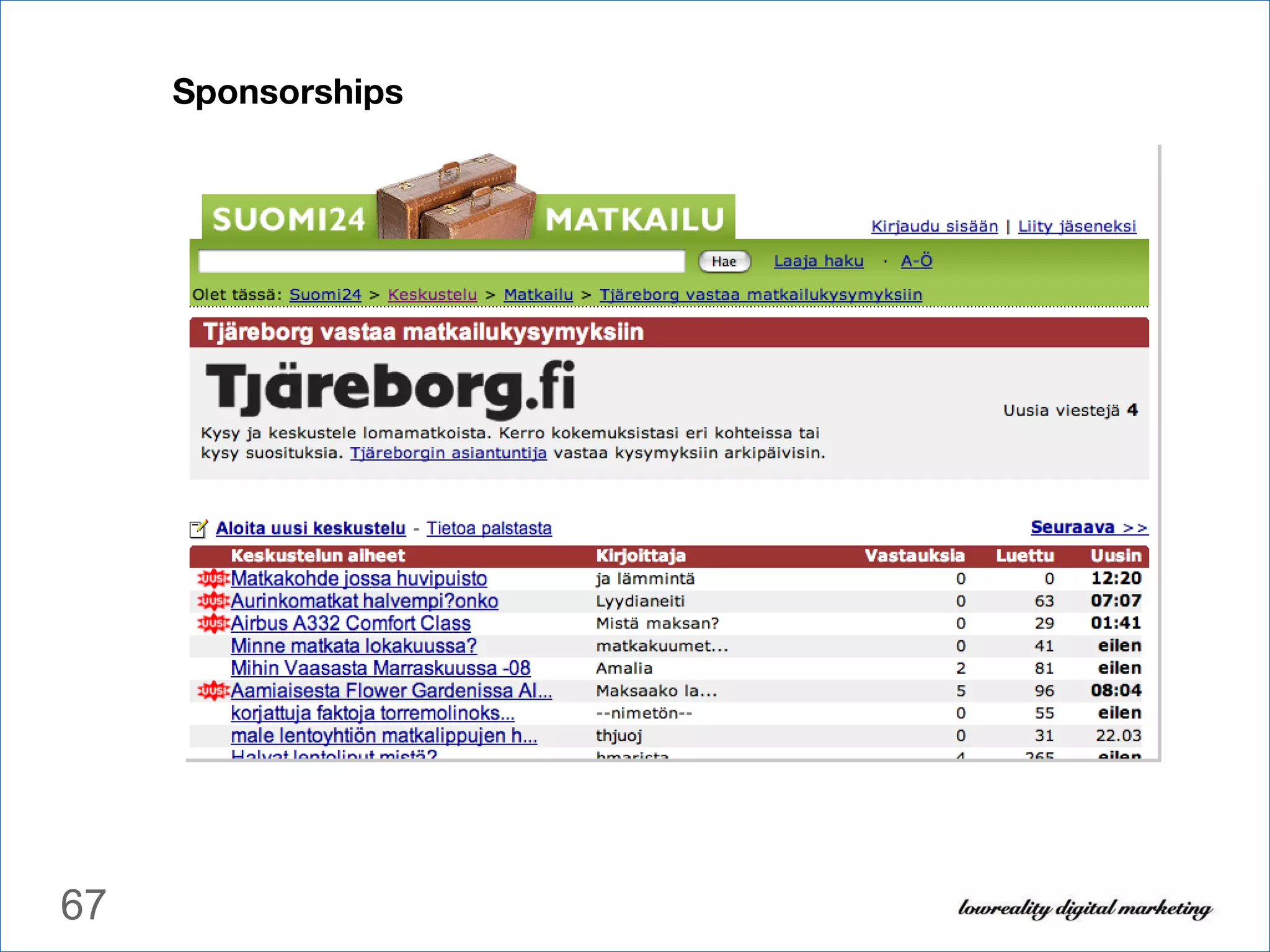 Sponsorships 