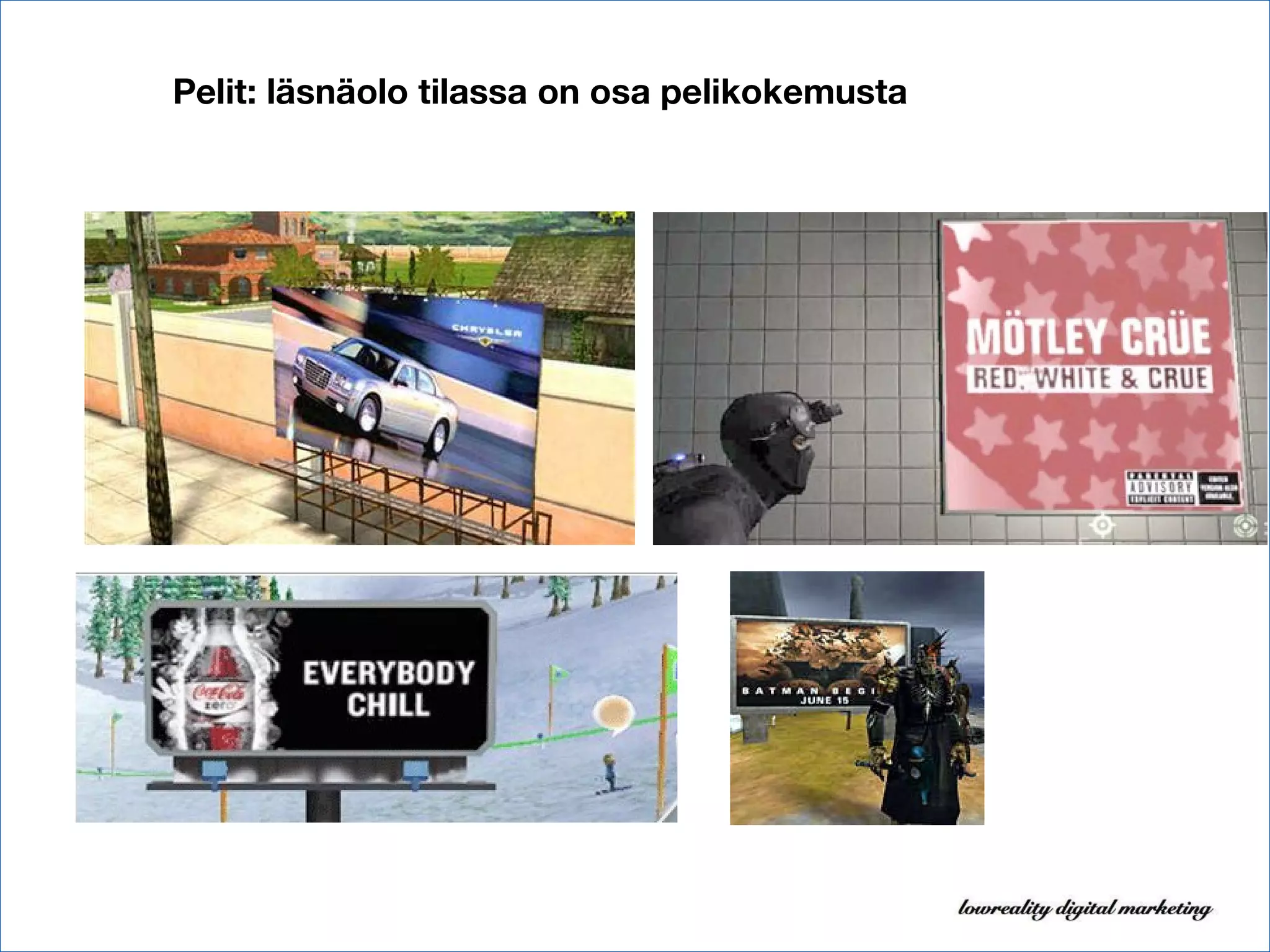 Pelit: läsnäolo tilassa on osa pelikokemusta 