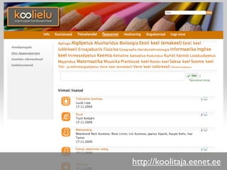 http://koolitaja.eenet.ee
 