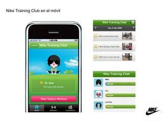 Nike Training Club en el móvil  