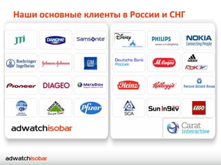 Наши основные клиенты в России и СНГ
 