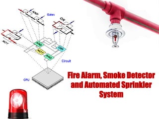 Fire Alarm, Smoke Detector
and Automated Sprinkler
System
 