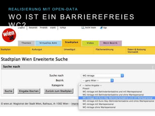 W O I S T B A R R I E R E F R E I E S W C ?
R E A L I S I E R U N G M I T O P E N - D A T A
 