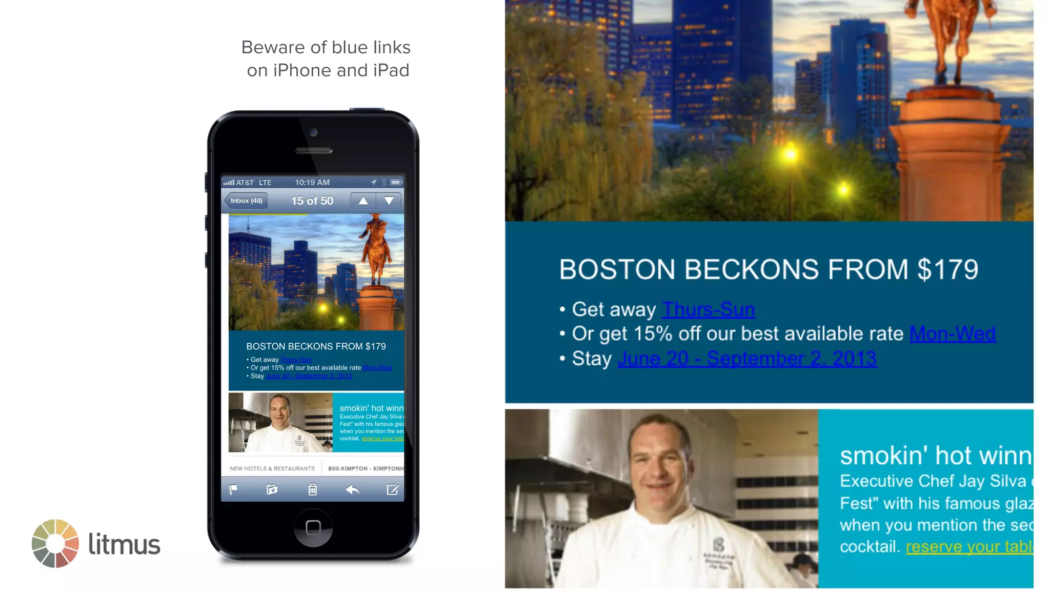 #digitalagencyday
Beware of blue links
on iPhone and iPad
 