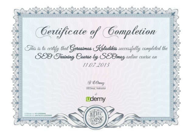 seo certification