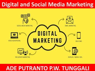 Digital and Social Media Marketing
ADE PUTRANTO P.W. TUNGGALI
 