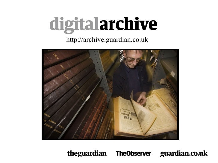 The Guardian and Observer Digital Archive