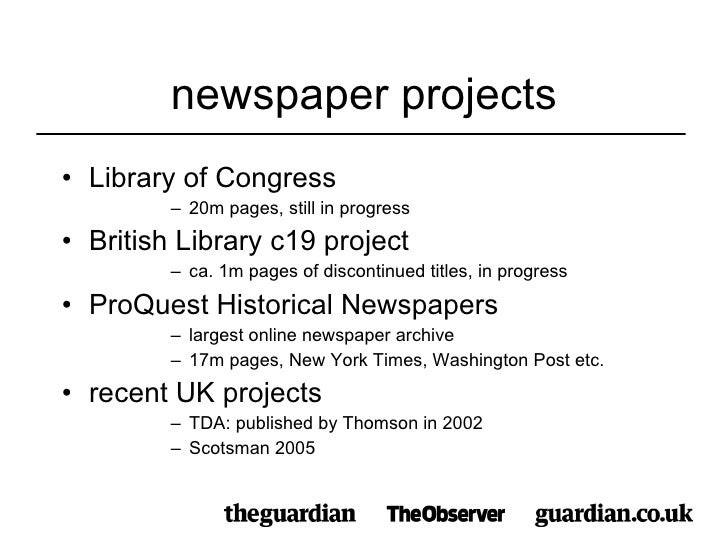 The Guardian and Observer Digital Archive
