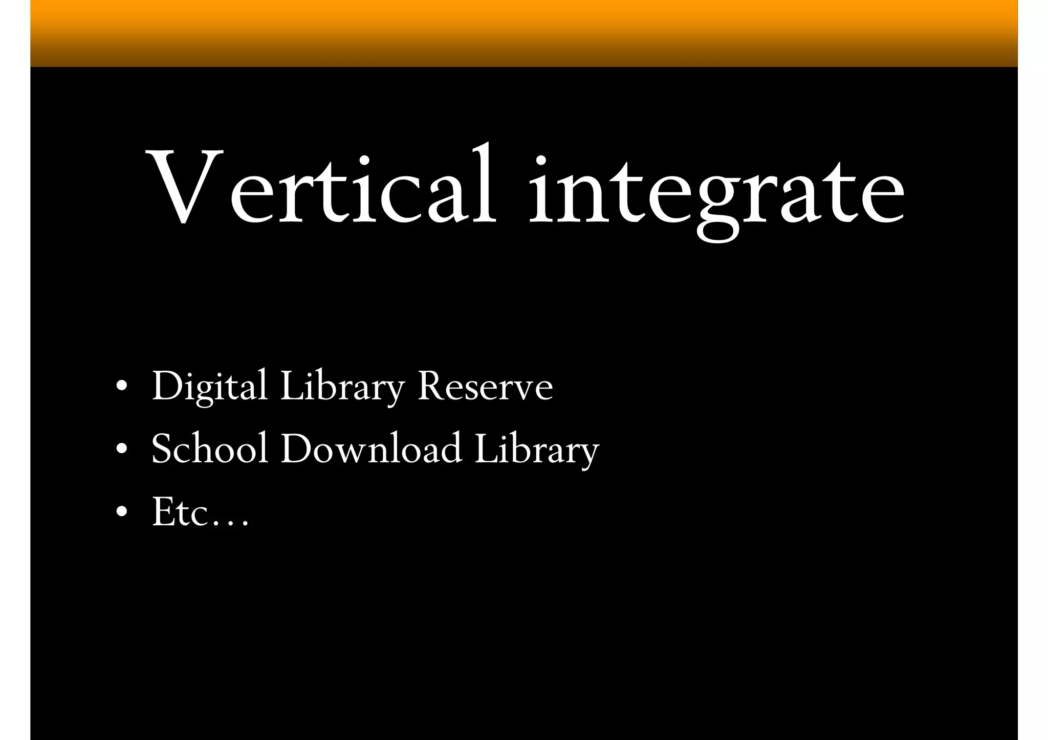 Digital Audiobook Services (Overdrive)