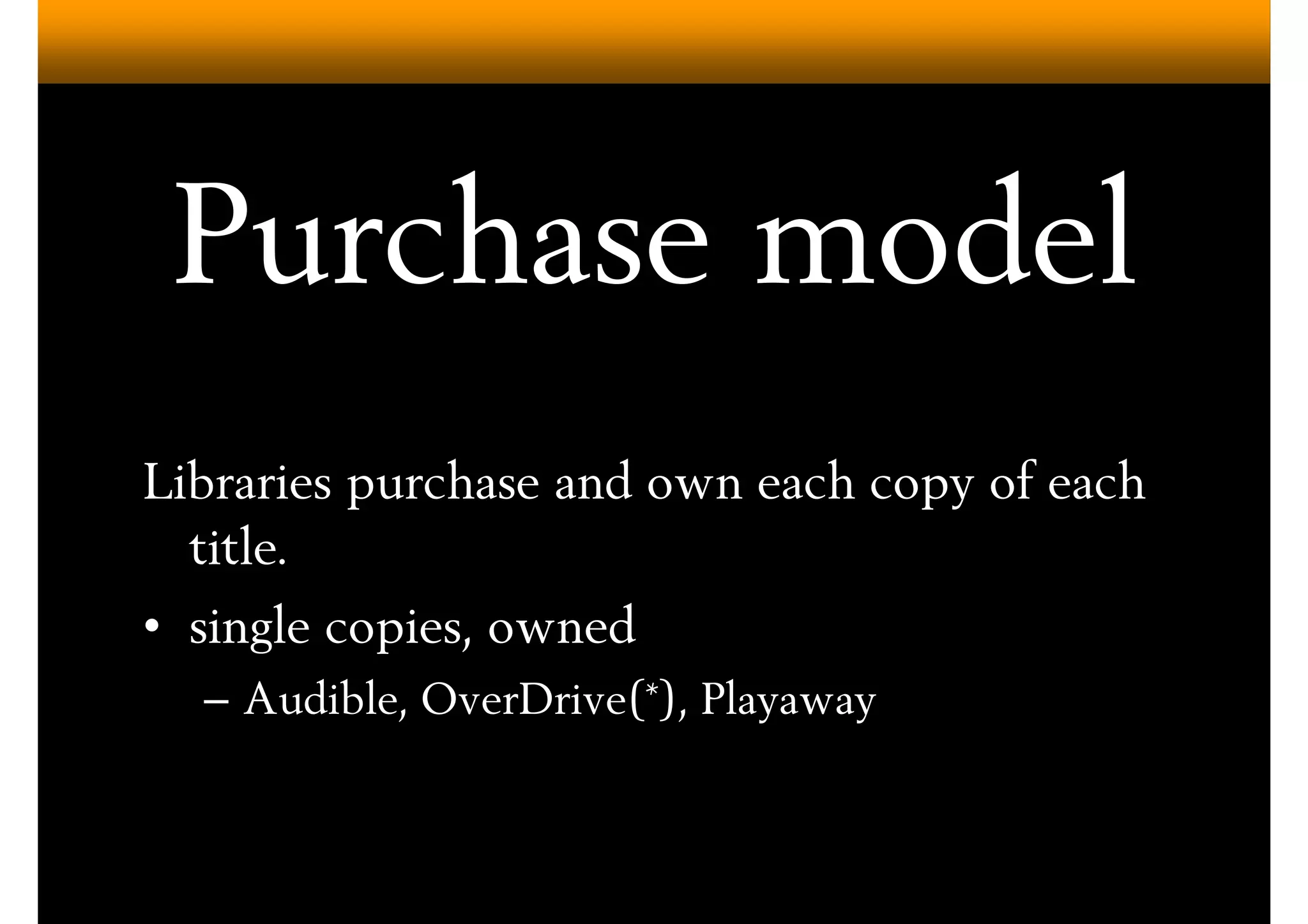 Digital Audiobook Services (Overdrive)