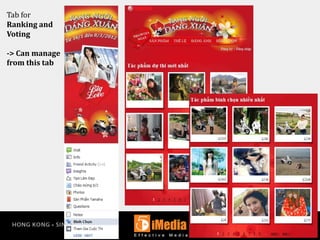 Tab for
Ranking and
Voting
-> Can manage
from this tab
 