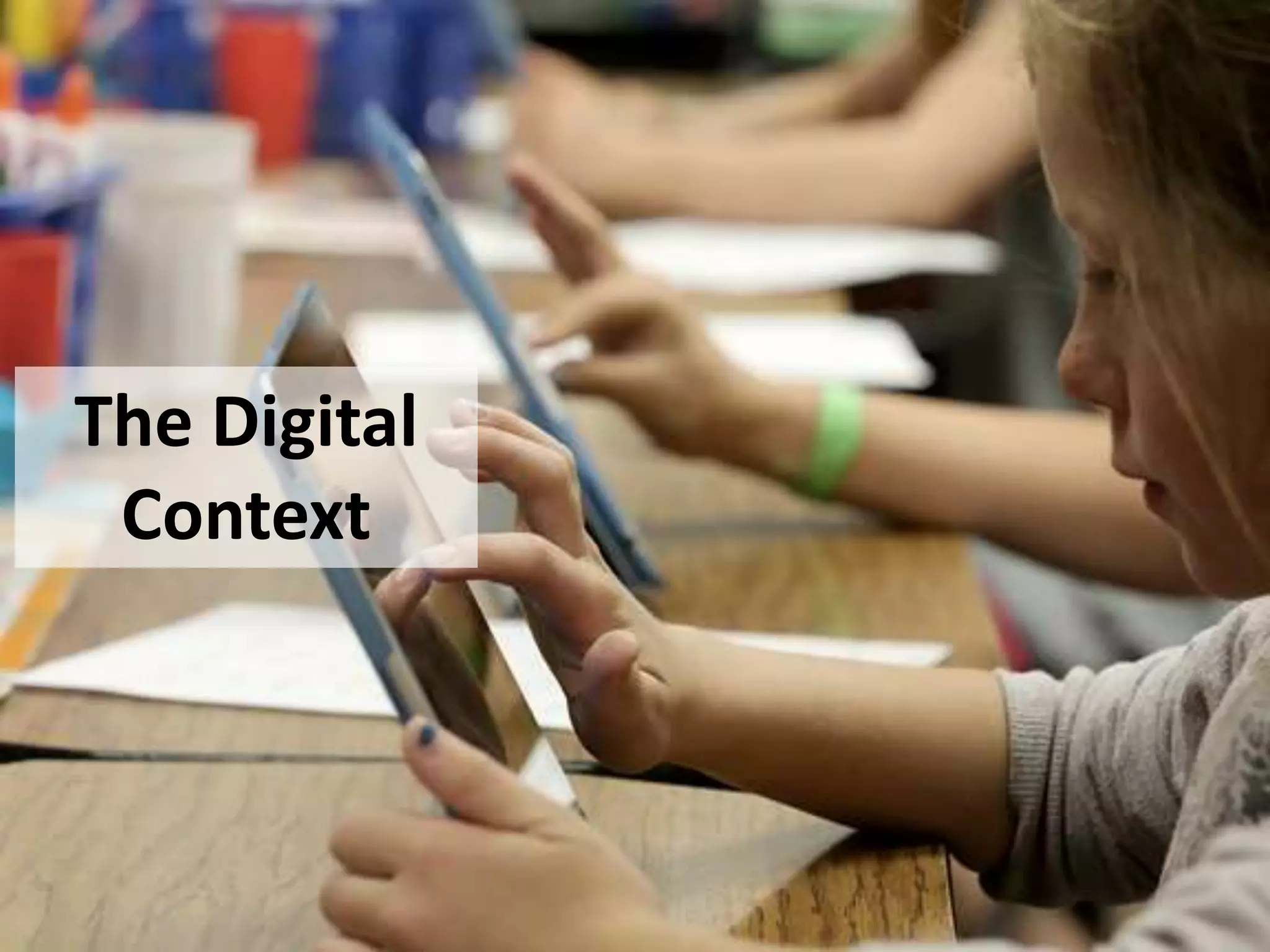 The Digital
Context
 