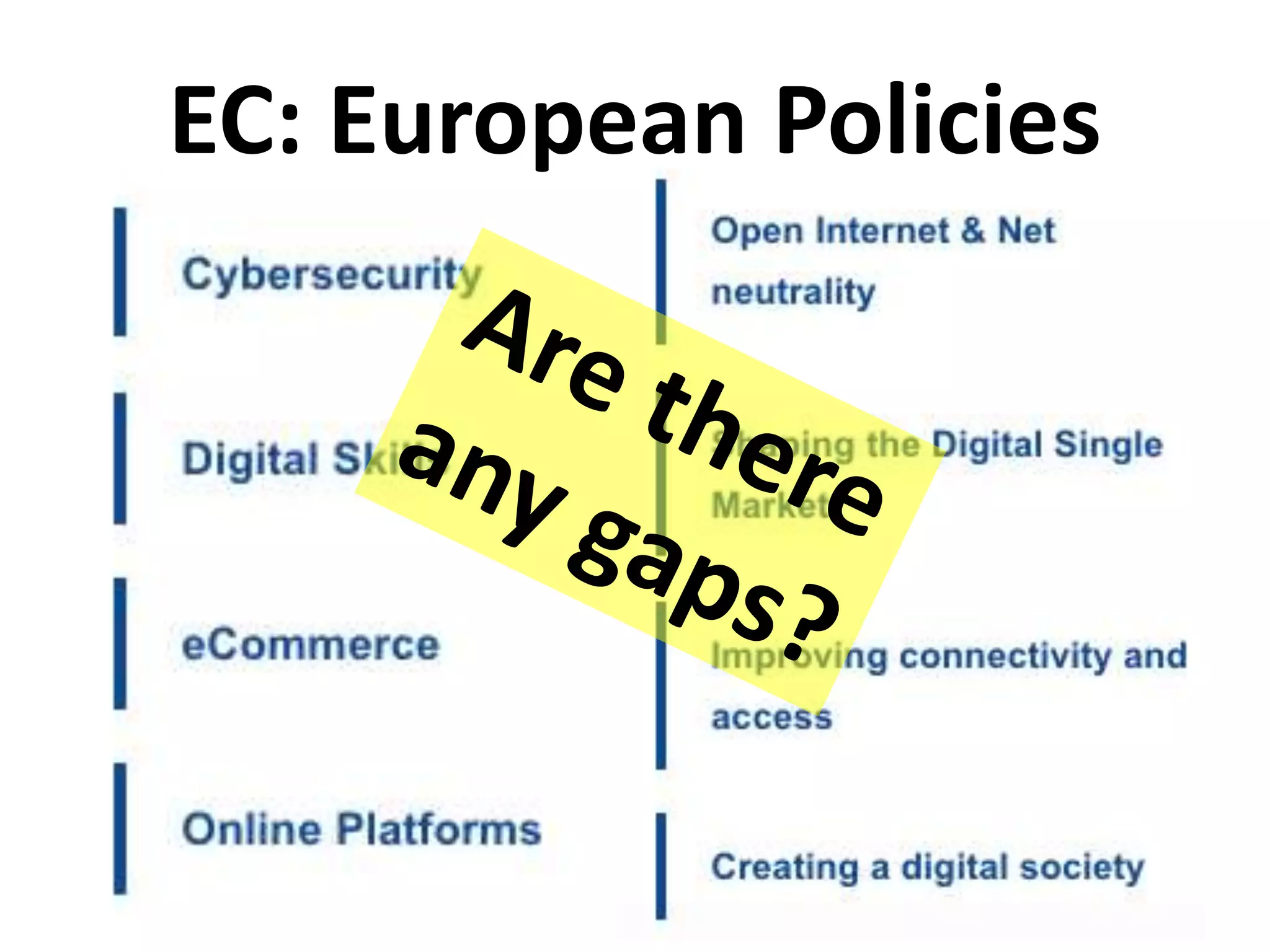 EC: European Policies
 