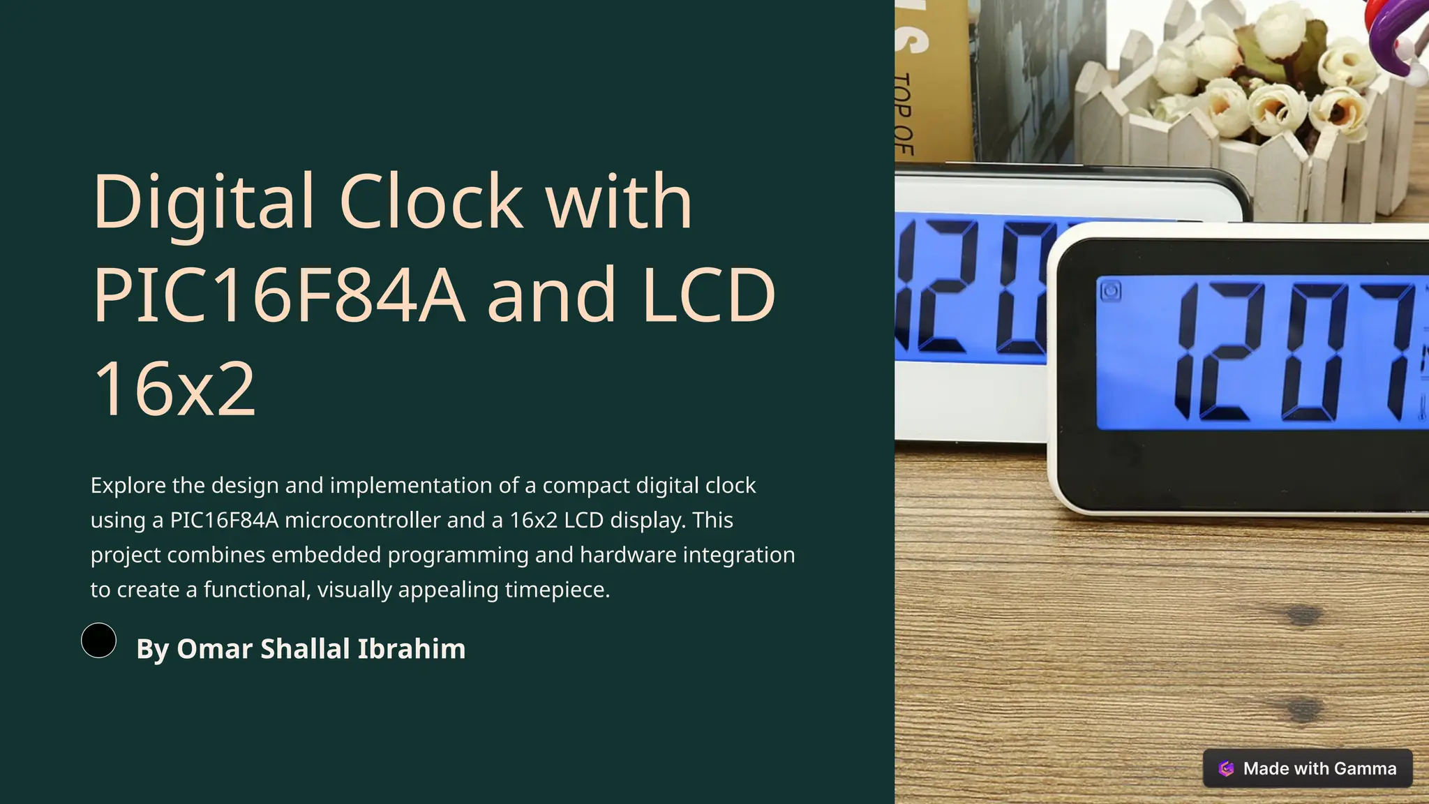Lcd Time Display Digital-Clock-with-PIC16F84A-and-LCD-16x2.pptx