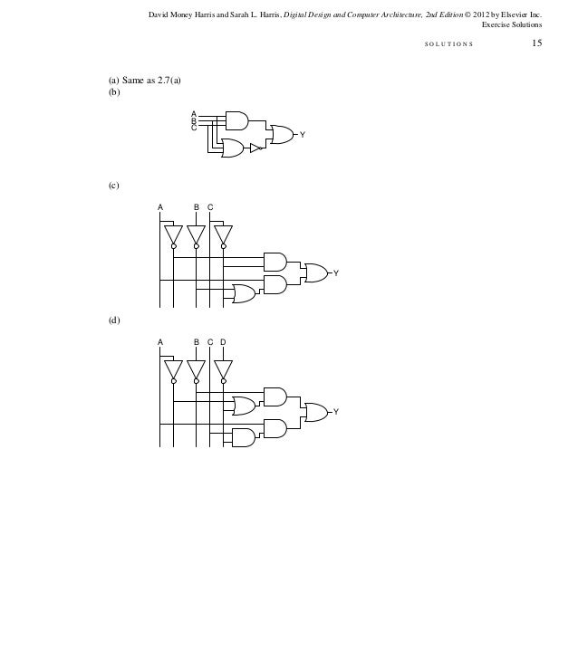 Digital Design And Computer Architecture 2nd Edition Harris Solutions 