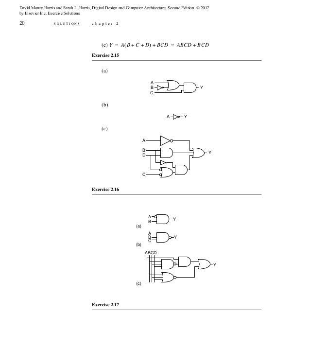 Digital Design And Computer Architecture 2nd Edition Harris Solutions