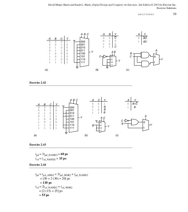digital design and computer architecture
