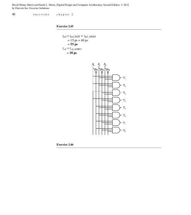 Digital Design And Computer Architecture 2nd Edition Harris Solutions