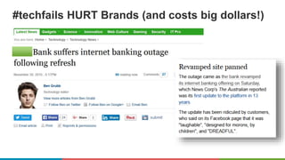 #techfails HURT Brands (and costs big dollars!)
 
