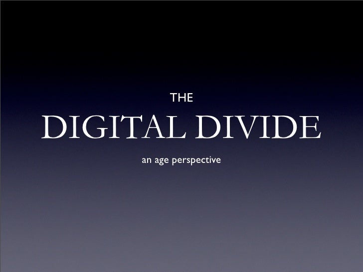 Digital Divide (age)