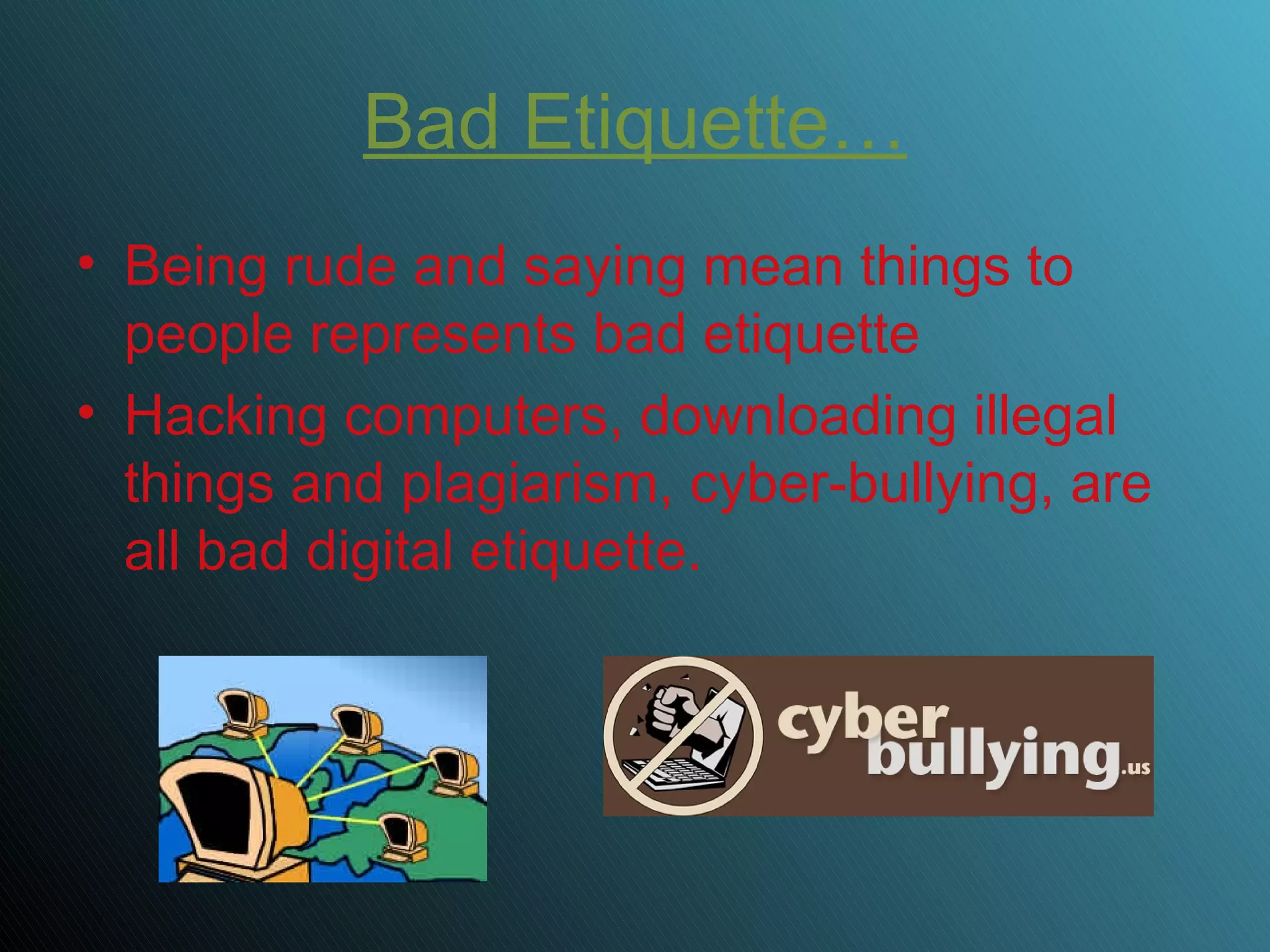 Digital Etiquette PPT