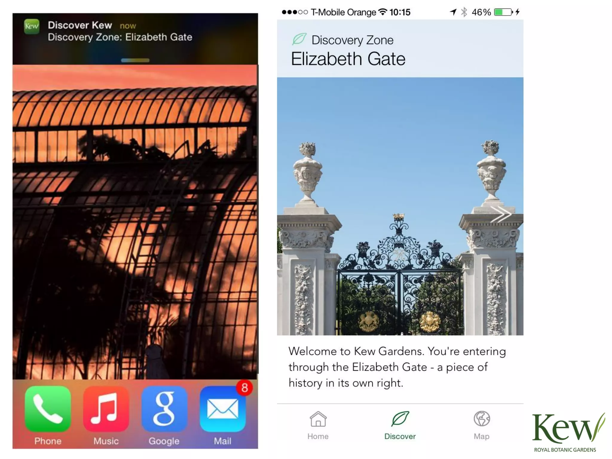 iBeacon Kew Gardens presentation for Digital Fast Forward event 