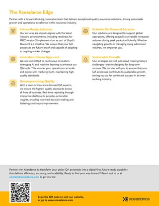 Xceedance Insurance Policy Quality Assurance for Insurance Operations | Xceedance | PDF