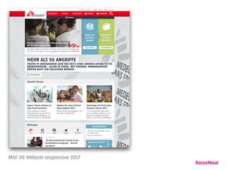 MSF DE Website responsive 2017
 