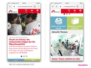 MSF DE mobile Website 2017
 