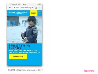 UNICEF UK Website responsive 2017
 