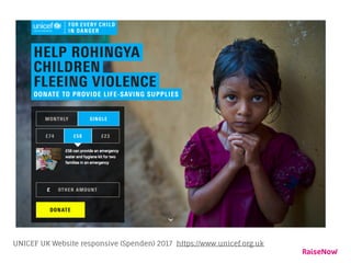 UNICEF UK Website responsive (Spenden) 2017 https://www.unicef.org.uk
 
