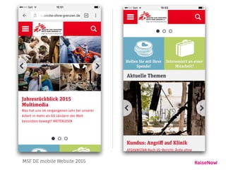 MSF DE mobile Website 2015
 