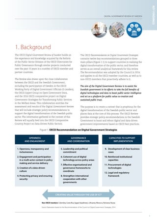 DIGITAL GOVERNMENT REVIEW OF SWEDEN
111
1. Background
The OECD Digital Government Review of Sweden builds on
the experienc...