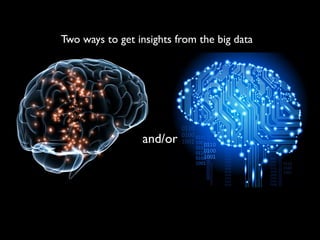 and/or
Two ways to get insights from the big data
 