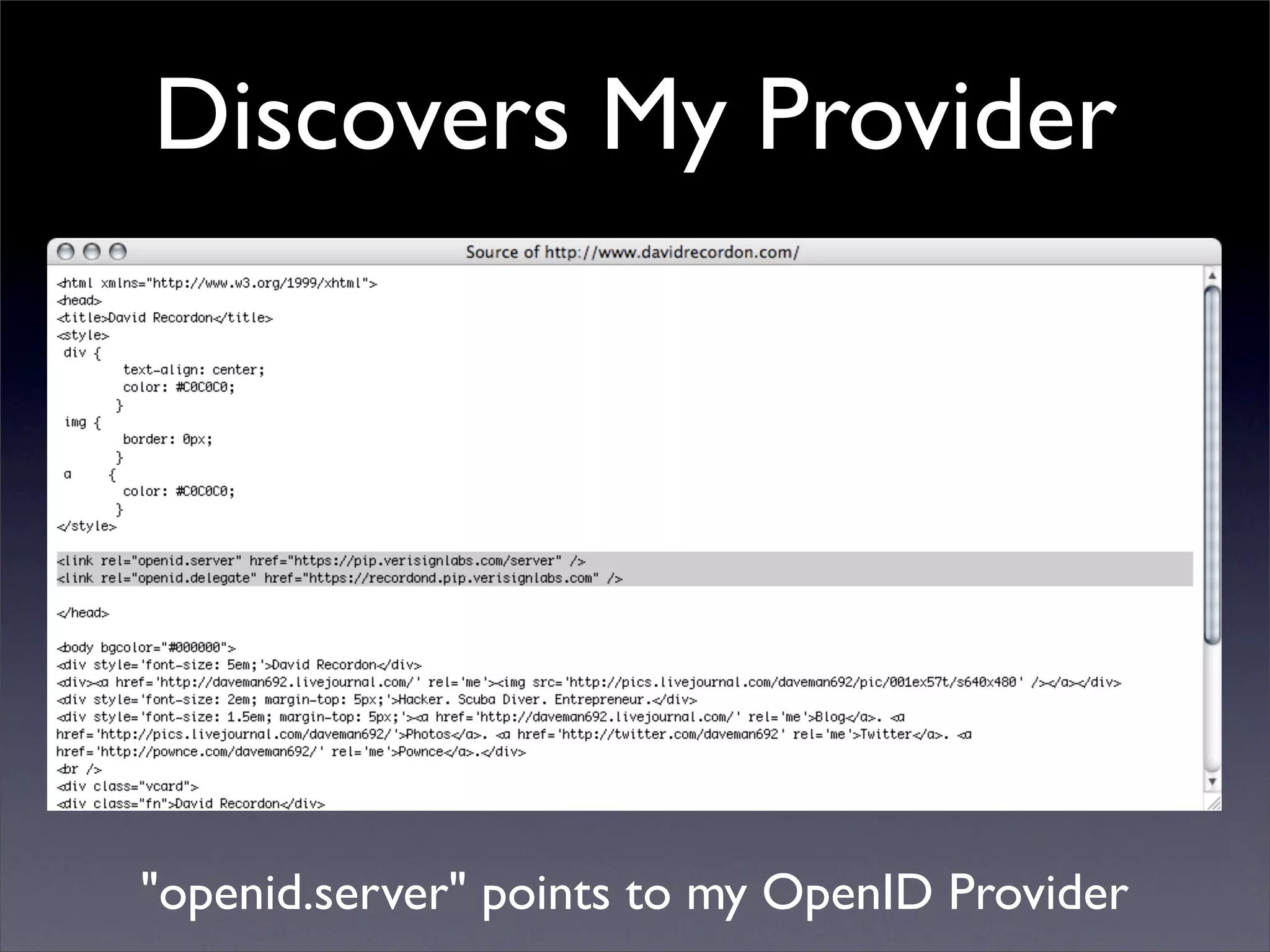 Digital ID World 2007 - Understanding Openid