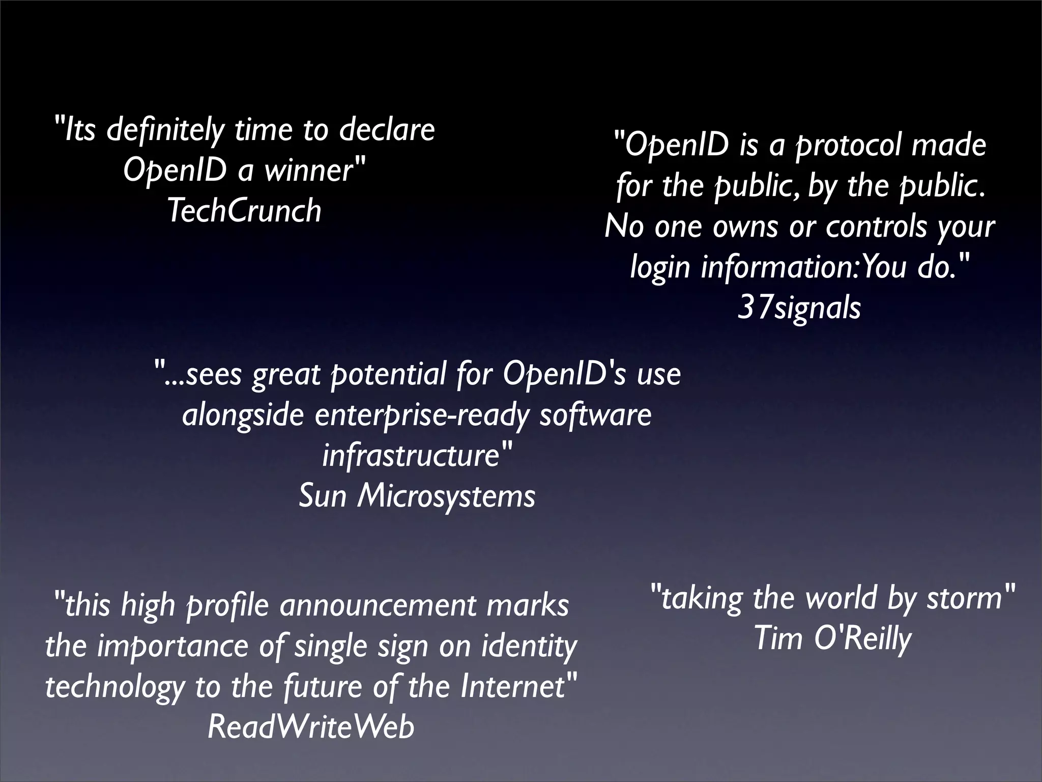Digital ID World 2007 - Understanding Openid
