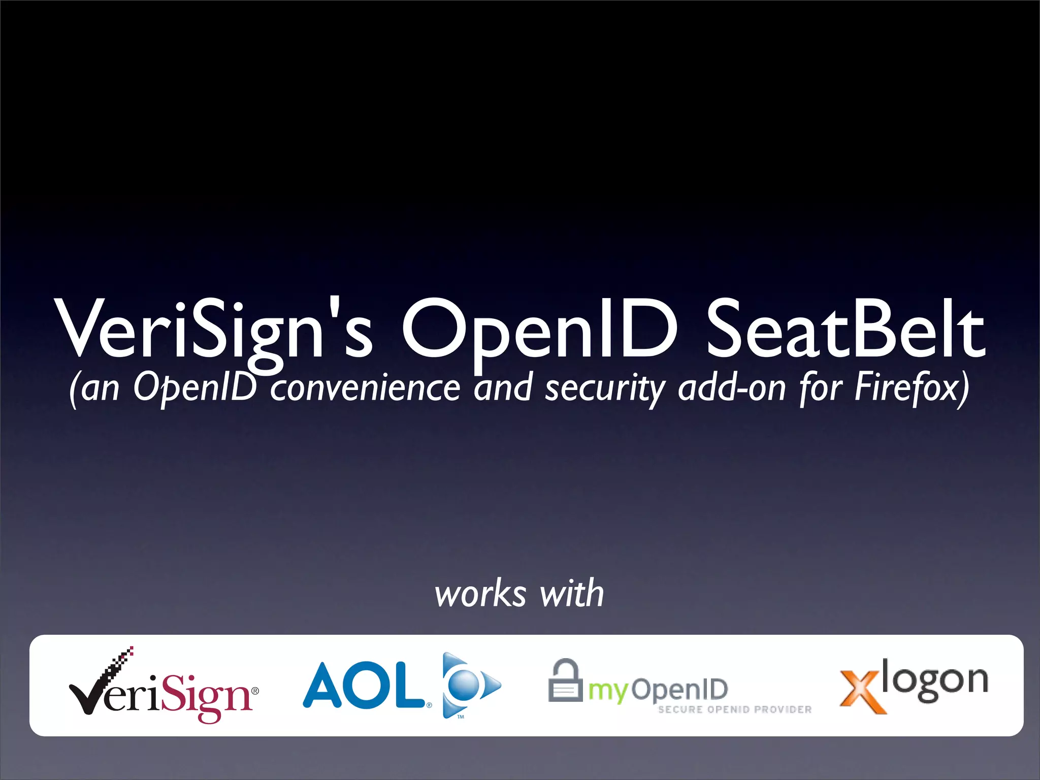 Digital ID World 2007 - Understanding Openid